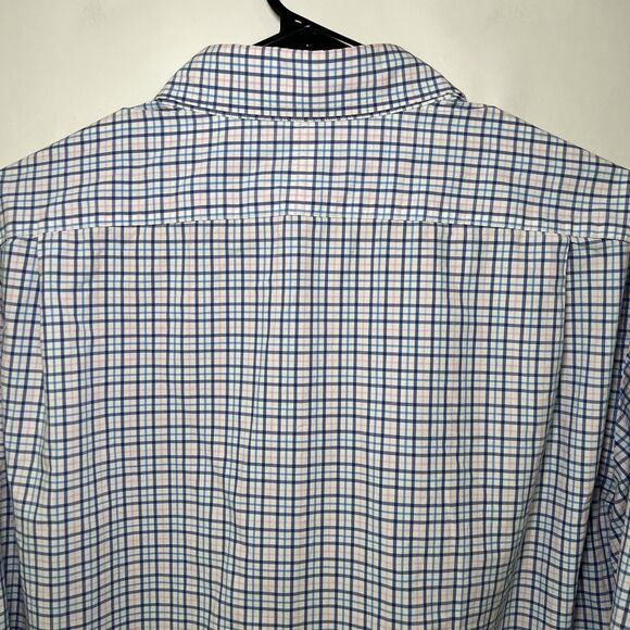Polo Ralph Lauren Button Up Shirt Mens Size Large Blue Pink Plaid Lightweight LS - Picture 9 of 10